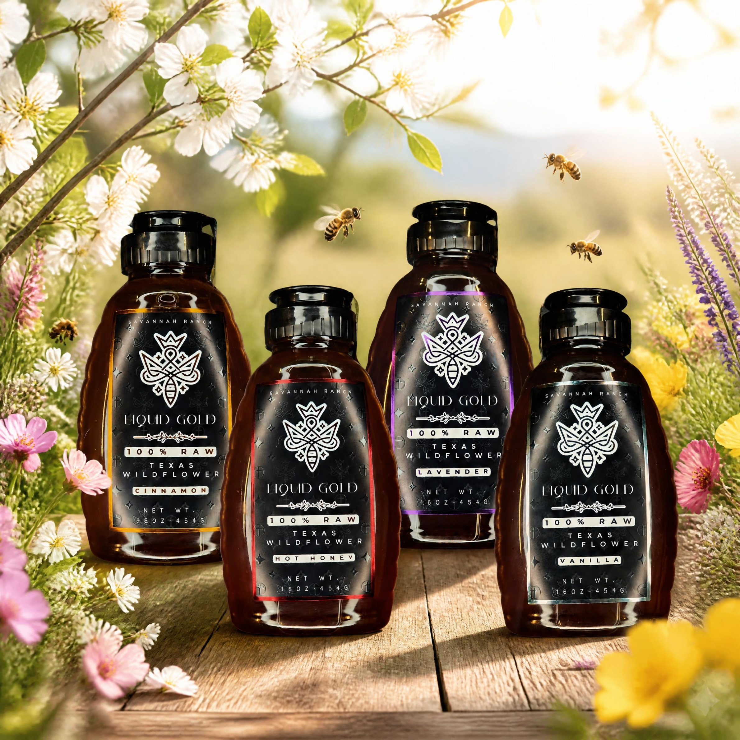 Liquid Gold infused honey collection bundle