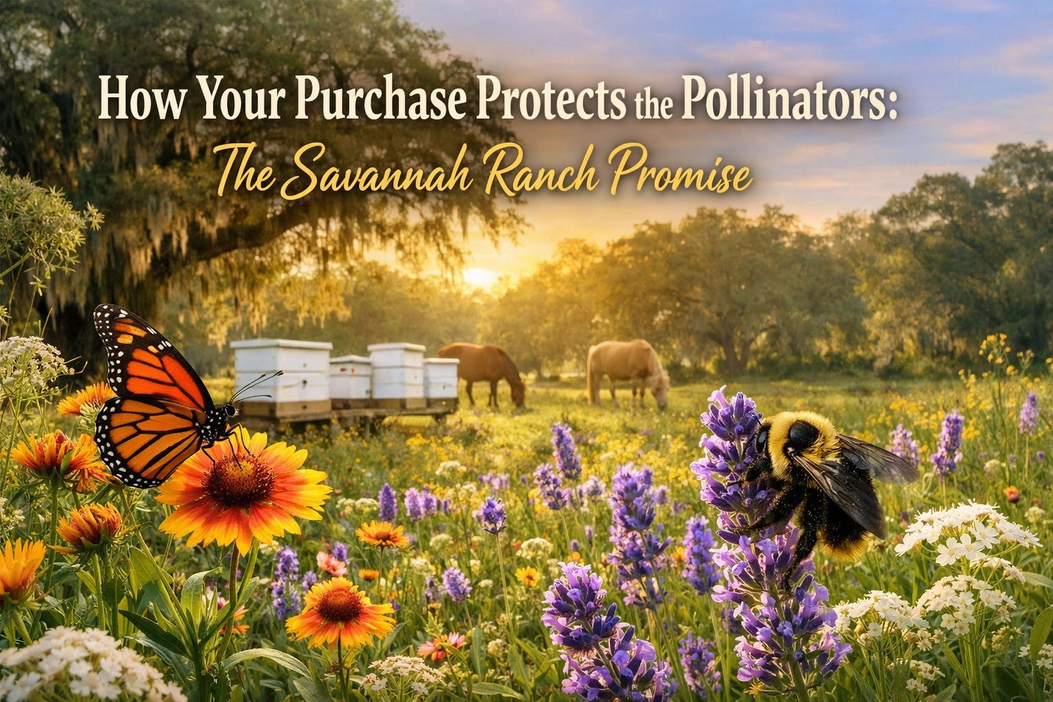 How Your Purchase Protects the Pollinators: The Savannah Ranch Promise