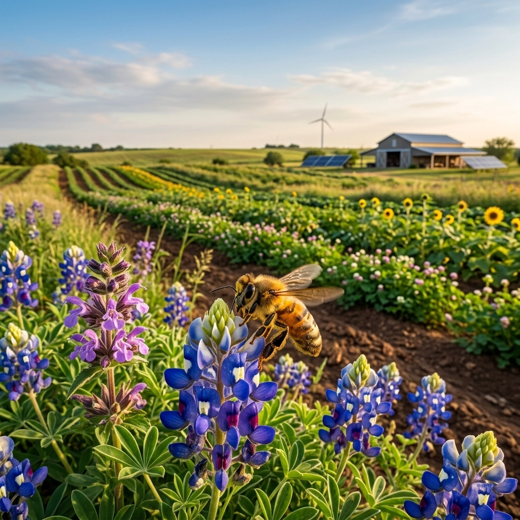 Stewardship in Action: How Sustainable Farming Saves Our Texas Honeybees