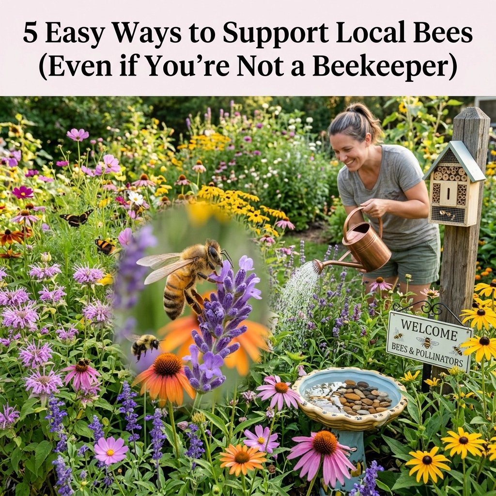 5 Easy Ways to Support Local Bees (Even if You’re Not a Beekeeper)